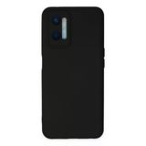 Oppo A96 Uyumlu Kılıf Nano İçi Kadife Silikon - Siyah