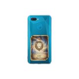 Oppo AX7 ile Uyumlu Burç Kartları Aslan Tasarımlı Şeffaf Silikon Kılıf