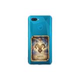Oppo AX7 ile Uyumlu Burç Kartları Koç Tasarımlı Şeffaf Silikon Kılıf