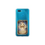 Oppo AX7 ile Uyumlu Burç Kartları Yangeç Tasarımlı Şeffaf Silikon Kılıf