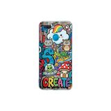 Oppo AX7 ile Uyumlu Grafiti Create Art Tasarımlı Şeffaf Silikon Kılıf
