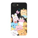Oppo AX7 İle Uyumlu Siyah Cuddle Crew Desenli Silikon Kılıf