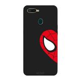 Oppo AX7 İle Uyumlu Siyah Heart Spider-Man Desenli Silikon Kılıf