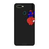 Oppo AX7 İle Uyumlu Siyah Mini Spider Desenli Silikon Kılıf