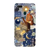 Oppo AX7 İle Uyumlu Siyah My Sun, My Moon Desenli Silikon Kılıf