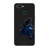 Oppo AX7 İle Uyumlu Siyah Night Rider Desenli Silikon Kılıf