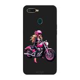 Oppo AX7 İle Uyumlu Siyah Pink Rider Desenli Silikon Kılıf