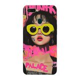 Oppo AX7 İle Uyumlu Siyah Punk Princess Desenli Silikon Kılıf