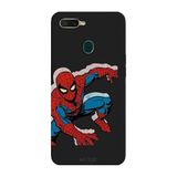 Oppo AX7 İle Uyumlu Siyah Ready To Leap Desenli Silikon Kılıf