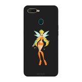 Oppo AX7 İle Uyumlu Siyah Sun Fairy Desenli Silikon Kılıf