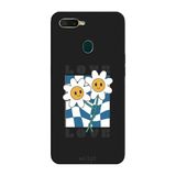 Oppo AX7 İle Uyumlu Siyah Twisted Love Desenli Silikon Kılıf
