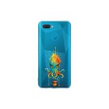 Oppo AX7 ile uyumlu Splash ahtapot tasarımlı şeffaf silikon kılıf