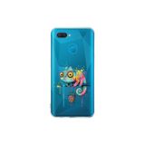 Oppo AX7 ile Uyumlu Splash Bukalemun Tasarımlı Şeffaf Silikon Kılıf
