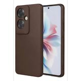 Oppo Reno 11F Kılıf First Silikon - Kahverengi
