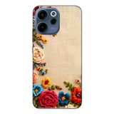 Oppo Reno 15F Uyumlu İşlemeli İğne Oyası Baskılı Silikon Kılıf