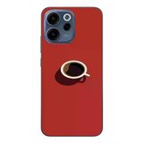 Oppo Reno 15F Uyumlu Sade Kahve Kupası Baskılı Silikon Kılıf