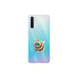Oppo Reno 3 ile uyumlu Splash arı Tasarımlı Slimfit şeffaf silikon kılıf