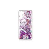 Oppo Reno 3 Kılıf Marshmelo Simli Sıvılı Silikon Kapak + Ekran Koruma 5242