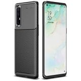 Oppo Reno 3 Pro 5g Kılıf Kamera Çıkıntılı Karbon Fiber Dokulu Renk Atmaz Kapak Negro