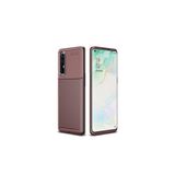 Oppo Reno 3 Pro 5G Kılıf Negro Karbon Görünümlü Silikon Kapak + Ekran Koruma 5984