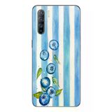 Oppo Reno 3 Uyumlu Yaban Mersinleri Baskılı Silikon Kılıf