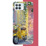Oppo Reno 4 Lite Uyumlu Sarı Mobilet Baskılı Silikon Kılıf
