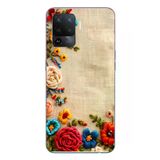 Oppo Reno 5 Lite Uyumlu İşlemeli İğne Oyası Baskılı Silikon Kılıf