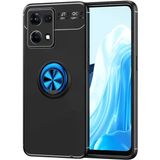 Oppo Reno 7 4G Kılıf Mnc Ravel Silikon Kapak-Siyah-Mavi