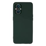 Oppo Reno 7 Lite Kılıf Lansman Glass Kapak - Koyu Yeşil-(5796)