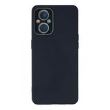 Oppo Reno 7 Lite Kılıf Lansman Glass Kapak - Lacivert-(5796)