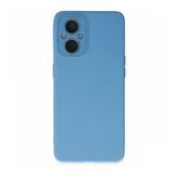 Oppo Reno 7 Lite Kılıf Lansman Glass Kapak - Mavi