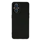 Oppo Reno 7 Lite Kılıf Lansman Glass Kapak - Siyah-(5796)