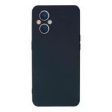 Oppo Reno 7 Lite Kılıf Nano içi Kadife Silikon - Lacivert-(5796)