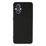 Oppo Reno 7 Lite Kılıf Nano içi Kadife Silikon - Siyah-(5796)