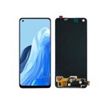 OPPO RENO 7Z UYUMLU LCD DOKUNMATİK EKRAN ÇITASIZ SİYAH (5G)(TAMİR SETİ HEDİYELİ)