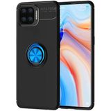 Oppo Reno A73 Kılıf Mnc Ravel Silikon Kapak-Siyah-Mavi