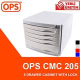 Ops Cmc 205 Gri Çekmeceli Kilitli Masaüstü Organizer