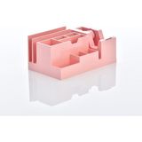 ops masa seti kalemlik (organizer) bant makinalı plastik pastel pembe klm 301 - YOk