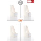 Ops MG 101 MAGAZİNLİK 4'LÜ SET A4 DEMONTE PLASTİK DİKEY KLASÖR ARŞİV KUTUSU ORGANİZER SAKLAMA DEPOLAMA