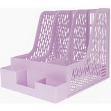 Ops Mg 123 Mor 3 Bölmeli Modüler Tasarım Arşiv Kutusu 25x30x26,5 cm Kalemlikli Kutu