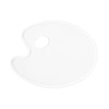 OPS OPS RP 107 Profesyonel Godesiz Oval Resim Paleti 20x30 cm ŞEFFAF