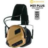 Opsmen Earmor M31 PLUS Elektronik Atış Kulaklığı Kulak Koruma (Cayote Brown) Kahverengi