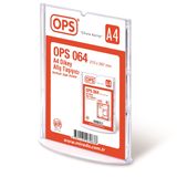 OPSOBJECTS OPS A4 Çift Taraflı Broşürlük Afiş Taşıyıcı Sergileme Ürünü