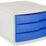OPSOBJECTS Ops Cmc 203 Mavi Çekmeceli Kilitli Masaüstü Organizer