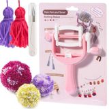 Opstin Pom Pom Maker, Püskül Yapıcı, Kabarık Top Örgü için Ponpon Yapıcı Alet Seti DIY Yün İplik Örgü El Sanatları Projesi Çocuklar ve Yetişkinler
