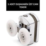Optana 1 Adet Üst Duşakabin Tekerleği Üst Cam Rulman Krom Teker 23 Mm