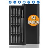 Optana 24 Parça Çelik Hassas Mıknatıslı Tornavida Seti Elektronik Saat Bilgisayar Tamir Tornavidası Set