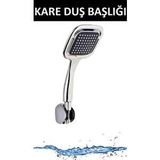 Optana Duş Başlığı Banyo Duşakabin Kare Başlık El Ayak Duşu