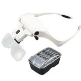 Opti-Tekscope OT-LENS: Eller Serbest 5 Lens LED Işıklı Büyüteç Gözlük Büyüteç Kiti (1.0X-3.5X) | El Sanatları, Hobi, Muayene, PCB, Madeni Paralar, Pullar ve Okuma Gözlükleri için Ultra Net Büyütme
