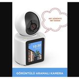 Optia Monitörlü Smart Ip Full Hd 360° Akıllı Güvenlik Kamerası Bebek Kamerası